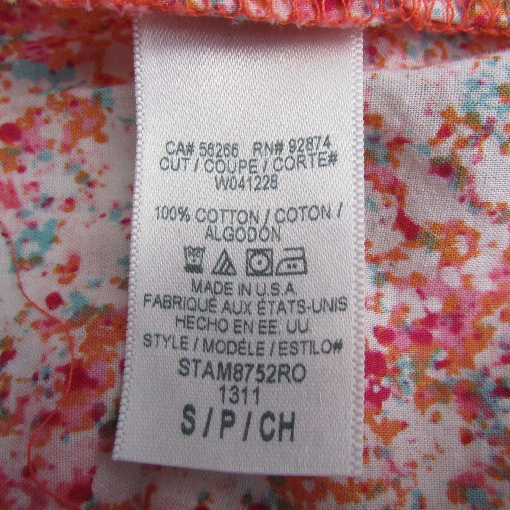 Splendid Splatter Print Button Down Tank Top - S - image 5